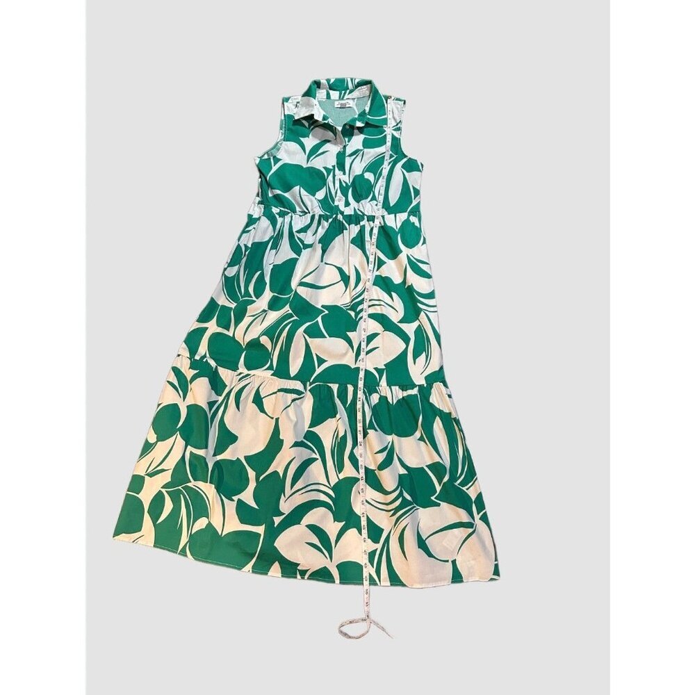 HTF EUC Tahari Arthur S. Levine 2016 Resort Work to weekend botanical Midi Dress - Picture 6 of 9
